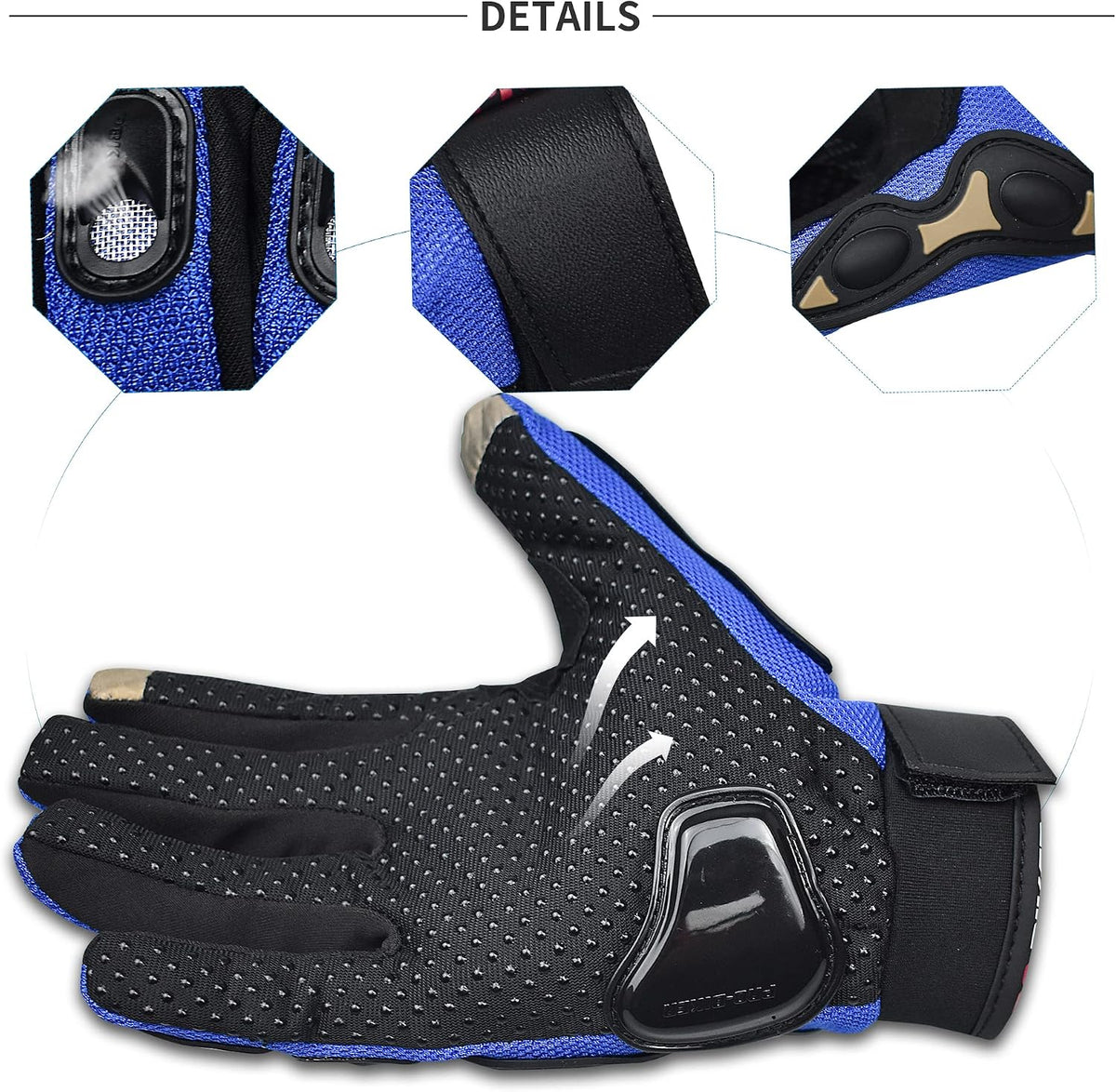 CHCYCLE Guantes de motocicleta Pantalla táctil Verano Motorbike pow...