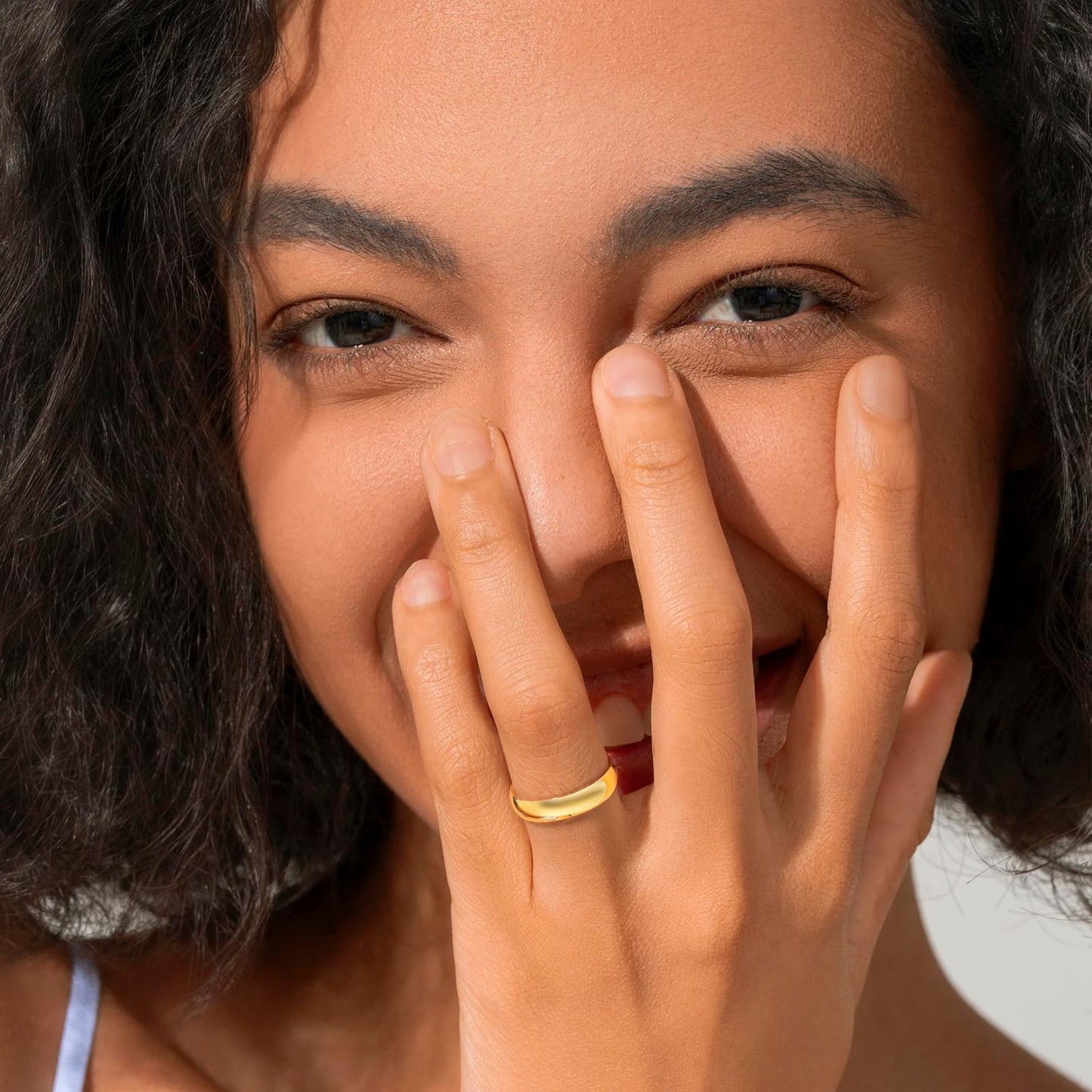 Anillo de boda de calce cómodo, resistentes al deslustre, liso, pul...