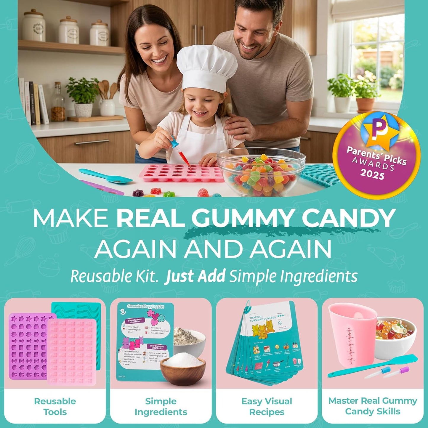 Kit de fabricación de gomitas Tovla Jr. Ultimate para niños \u2013...