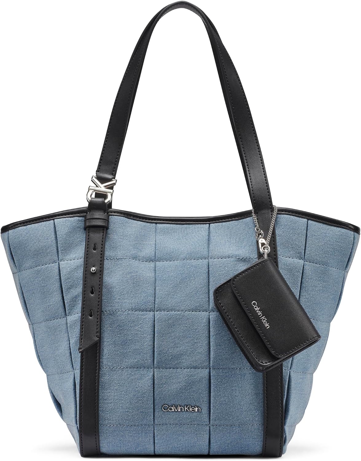 Calvin Klein Tina Shopper Tote, Denim lavado ligero, talla única