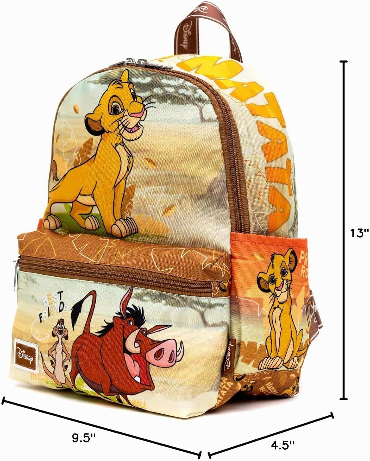 Wondapop Mochila de nailon Lion King de 13"