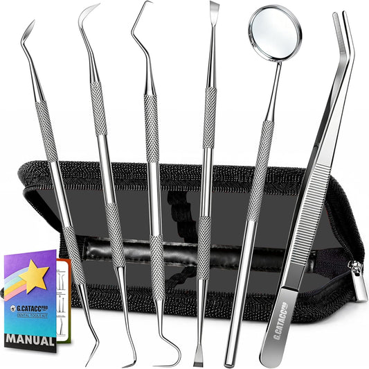 G.CATACC Herramientas dentales, juego de herramientas de higiene pa...