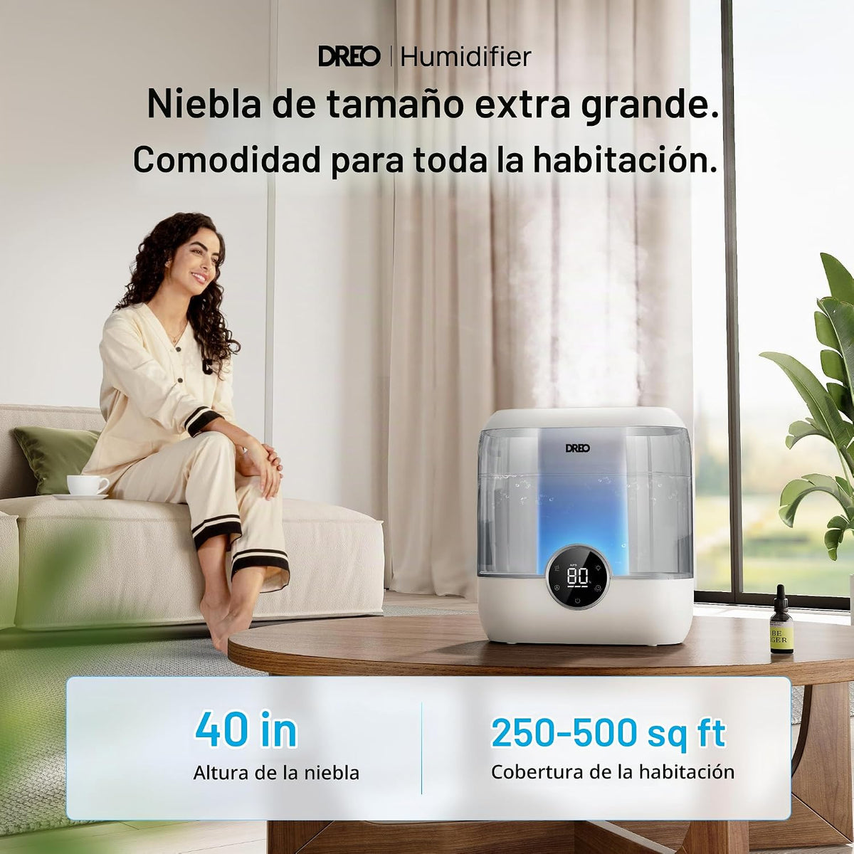 Dreo Humidificadores de Llenado Superior de 6L para Dormitorio, 60H...