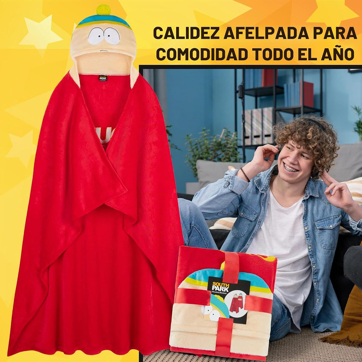 Get Trend Manta para adultos con capucha de 51 x 59 pulgadas, manta...