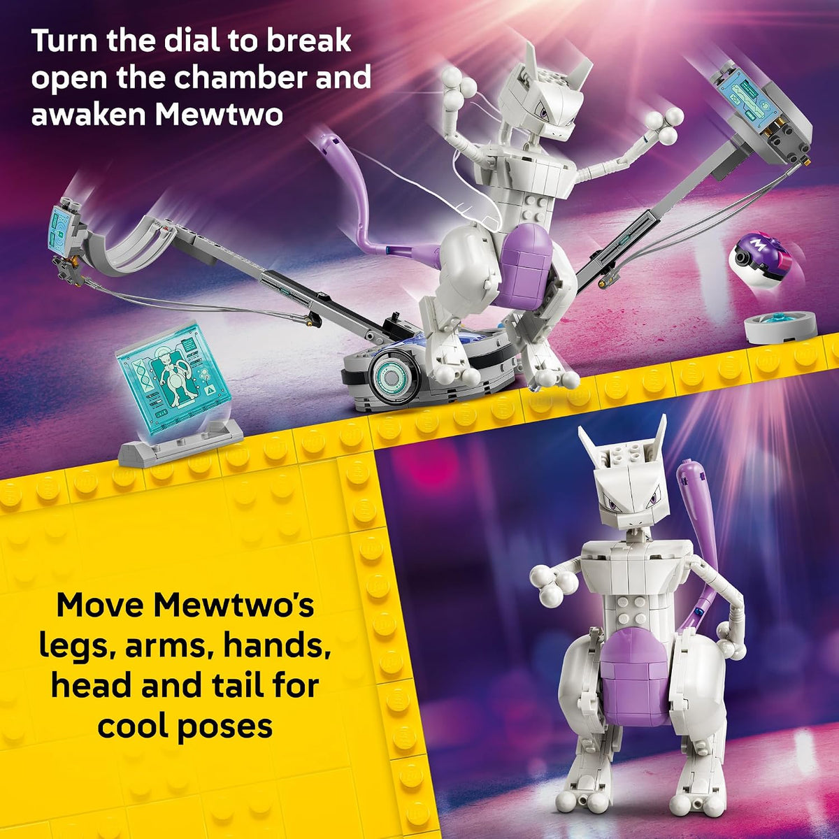 LEGO Pokémon SMART Play: Mewtwo's Lab Break \u2013 Set compatib...