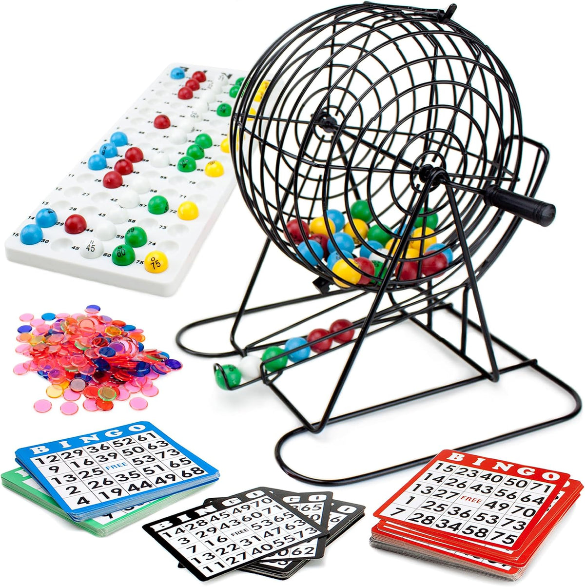 Royal Bingo Supplies Juego de Bingo grande, con 100 tarjetas, 500 m...