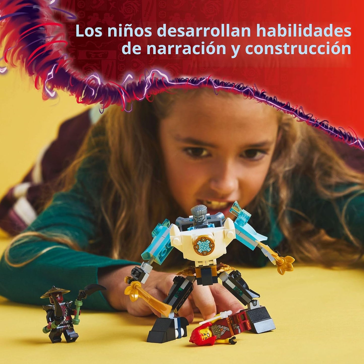 LEGO NINJAGO Conjunto de construcción de juguete de traje de batall...