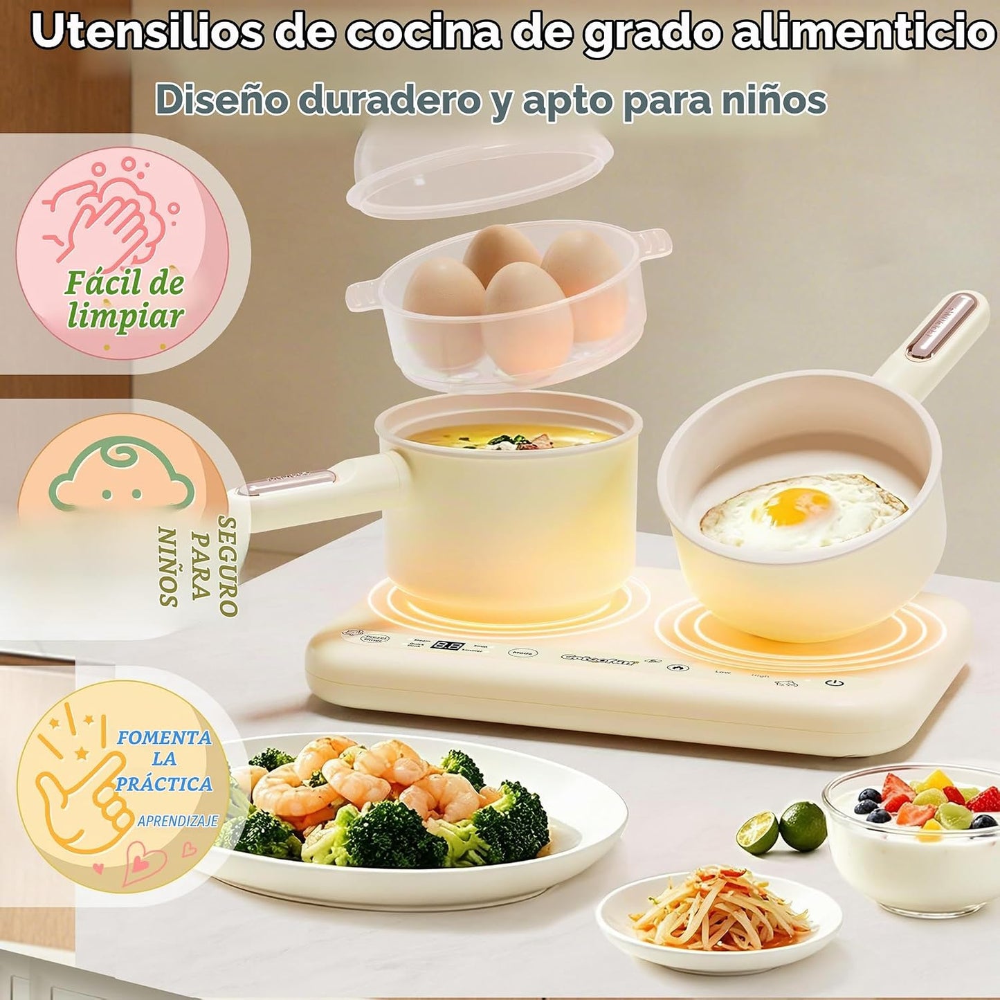Gotoofun Juegos de cocina para niños, juego de cocina real de doble...