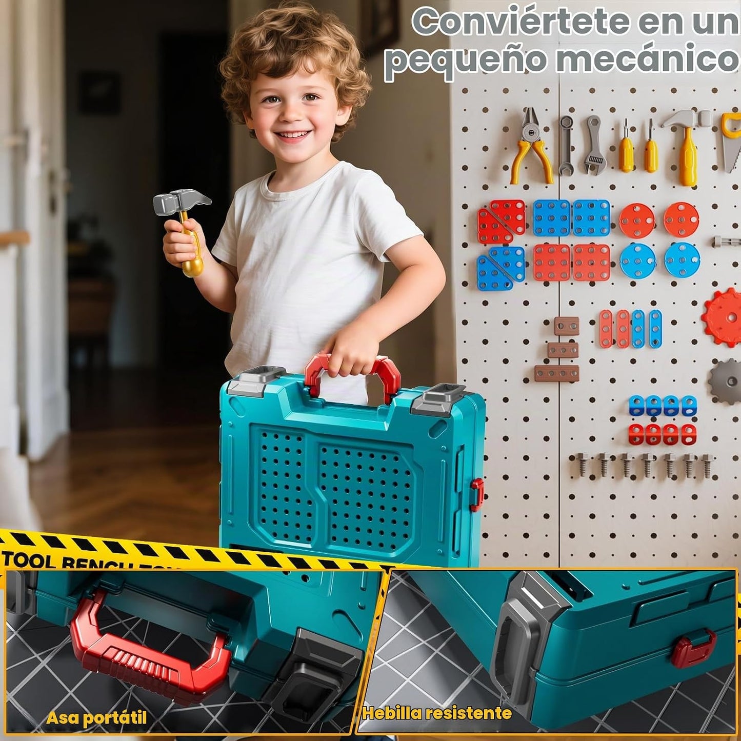KIZONLY Conjuntos de Herramientas de Juguete para Niños de 3, 4, 5,...