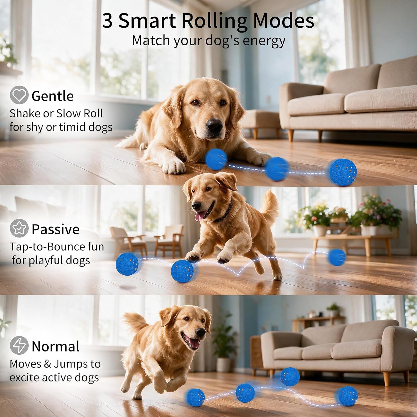 Juguete vibratorio interactivo para perros con alas chirriantes par...