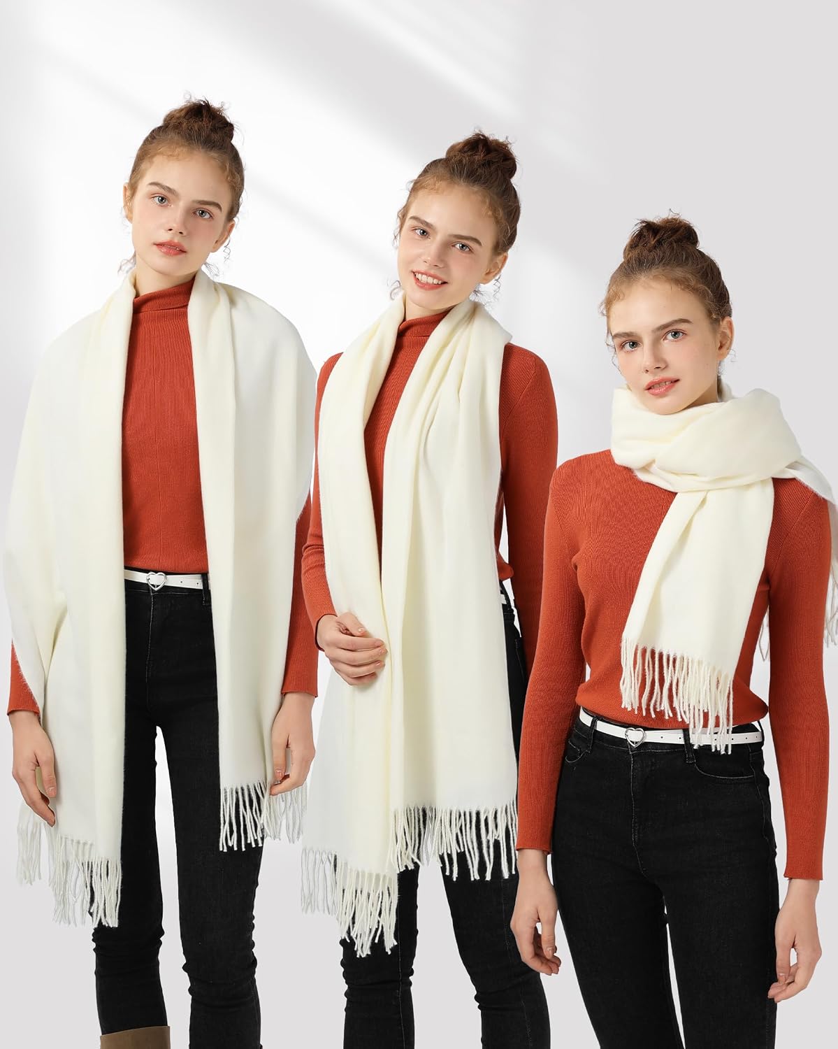 Ymomode Bufandas para mujer, chales de pashmina y envolturas para v...