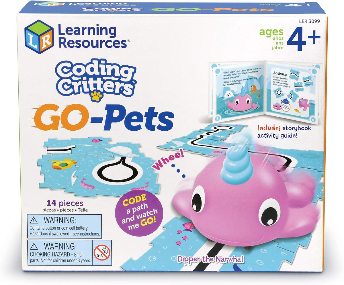 Learning Resources Coding Critters Go Pets Dipper the Narwhal - 14...