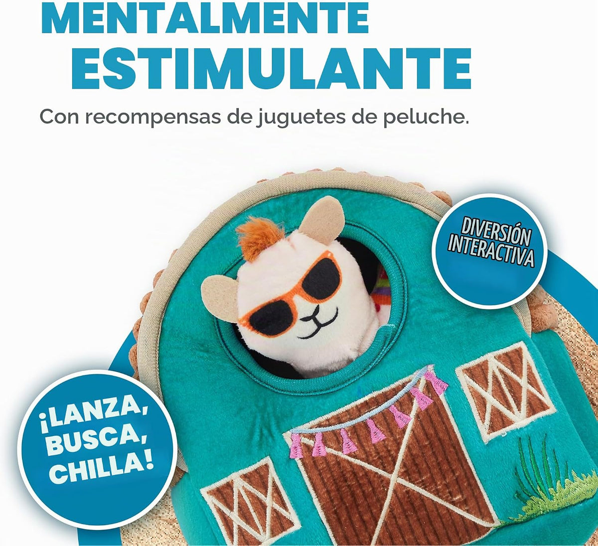 Outward Hound Hide A Llama - rompecabezas de peluche para perro