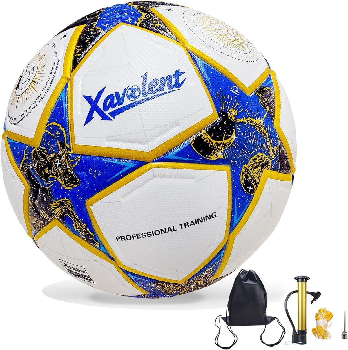 XAVOLENT Balón de fútbol profesional Tamaño 5,4 | Pelota de entrena...