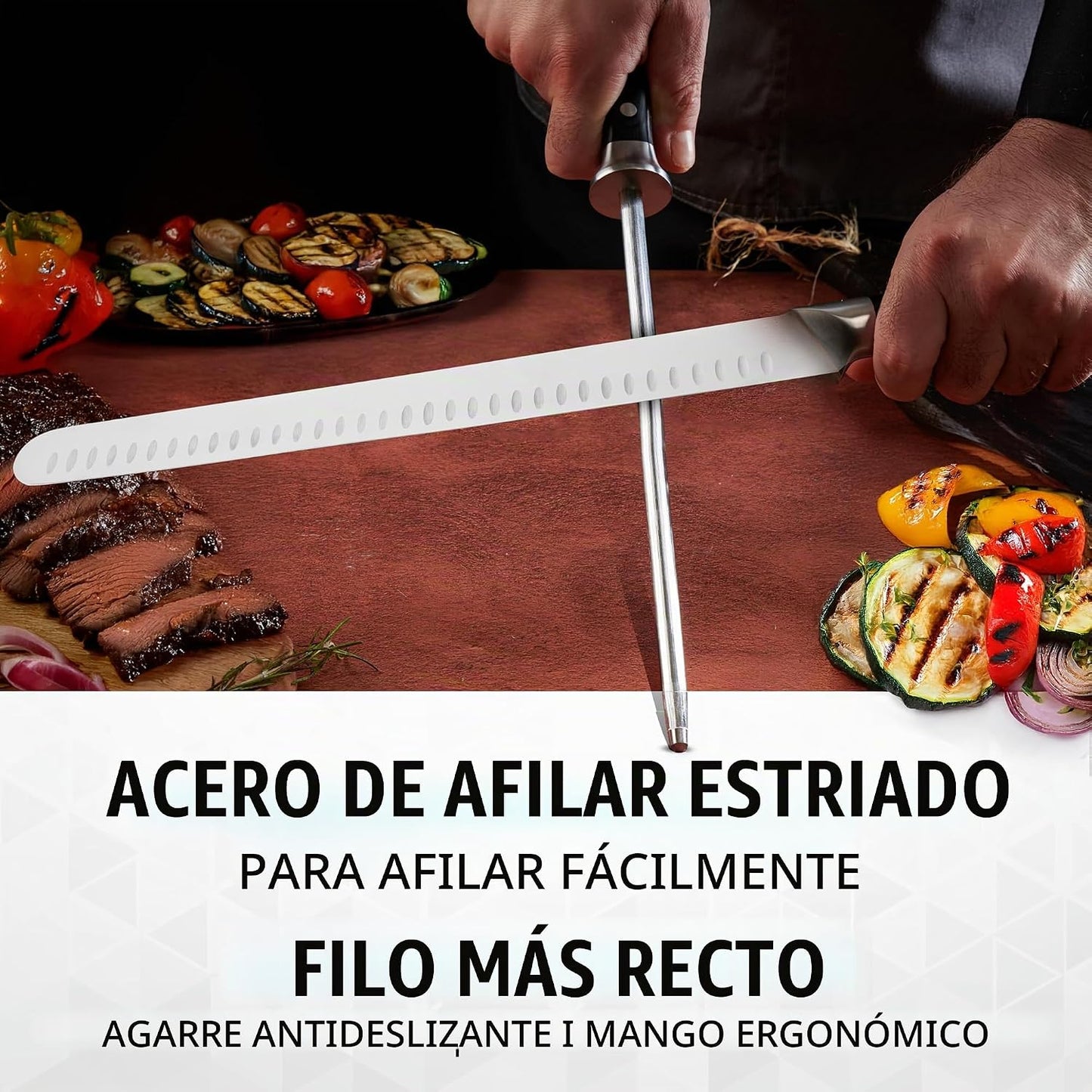 Cutluxe Juego de Cuchillos para Barbacoa \u2013 Cuchillo de pechuga...