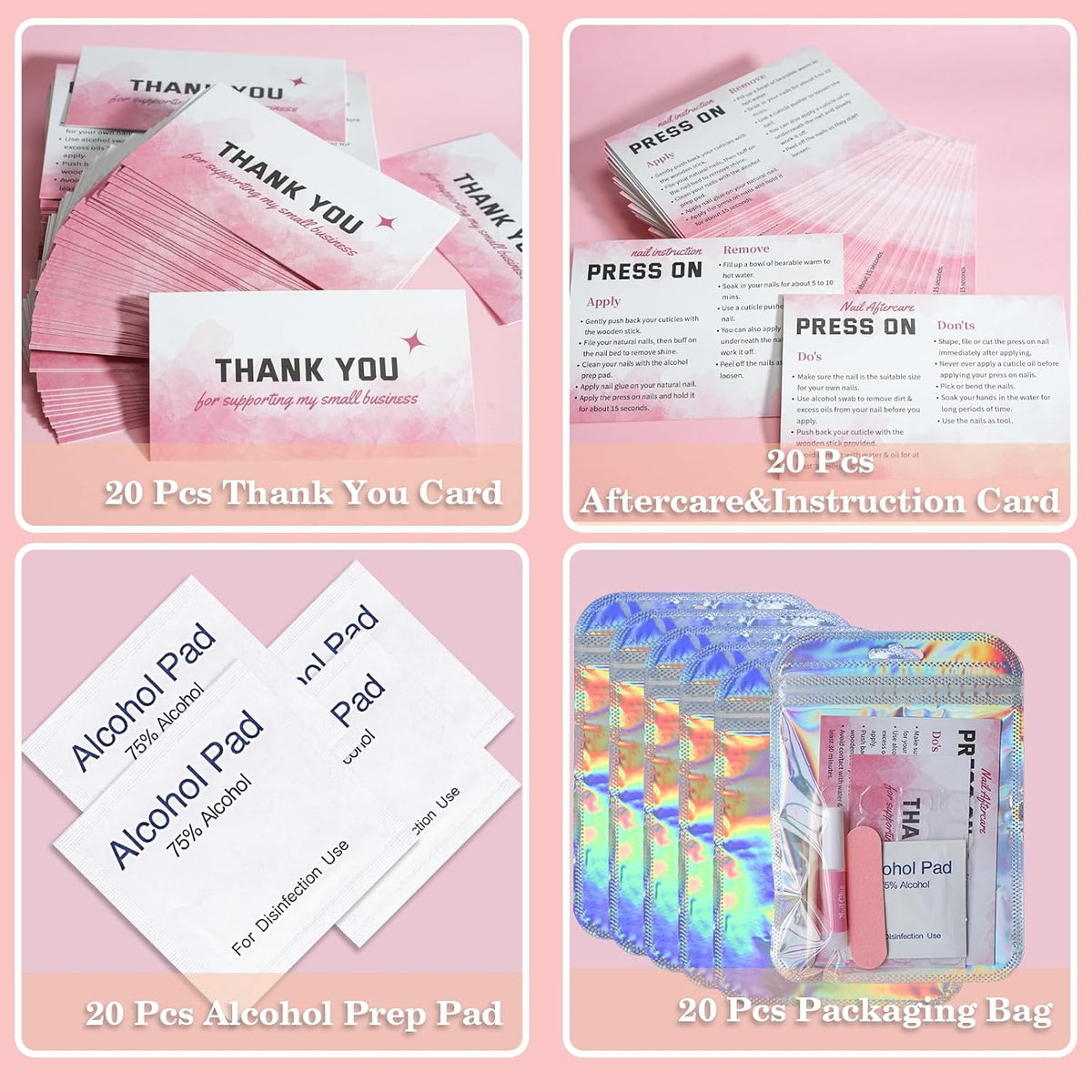 Kit de herramientas de uñas postizas para negocio de uñas, kit dese...