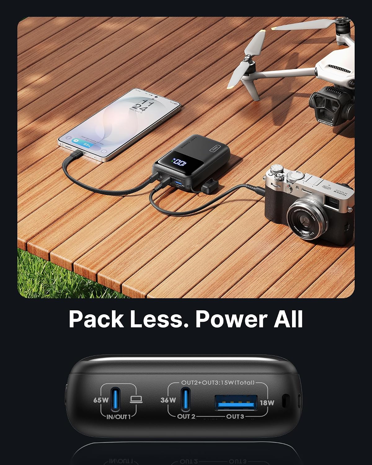 INIU Banco de energía para portátil de 20000 mAh, ultra compacto de...