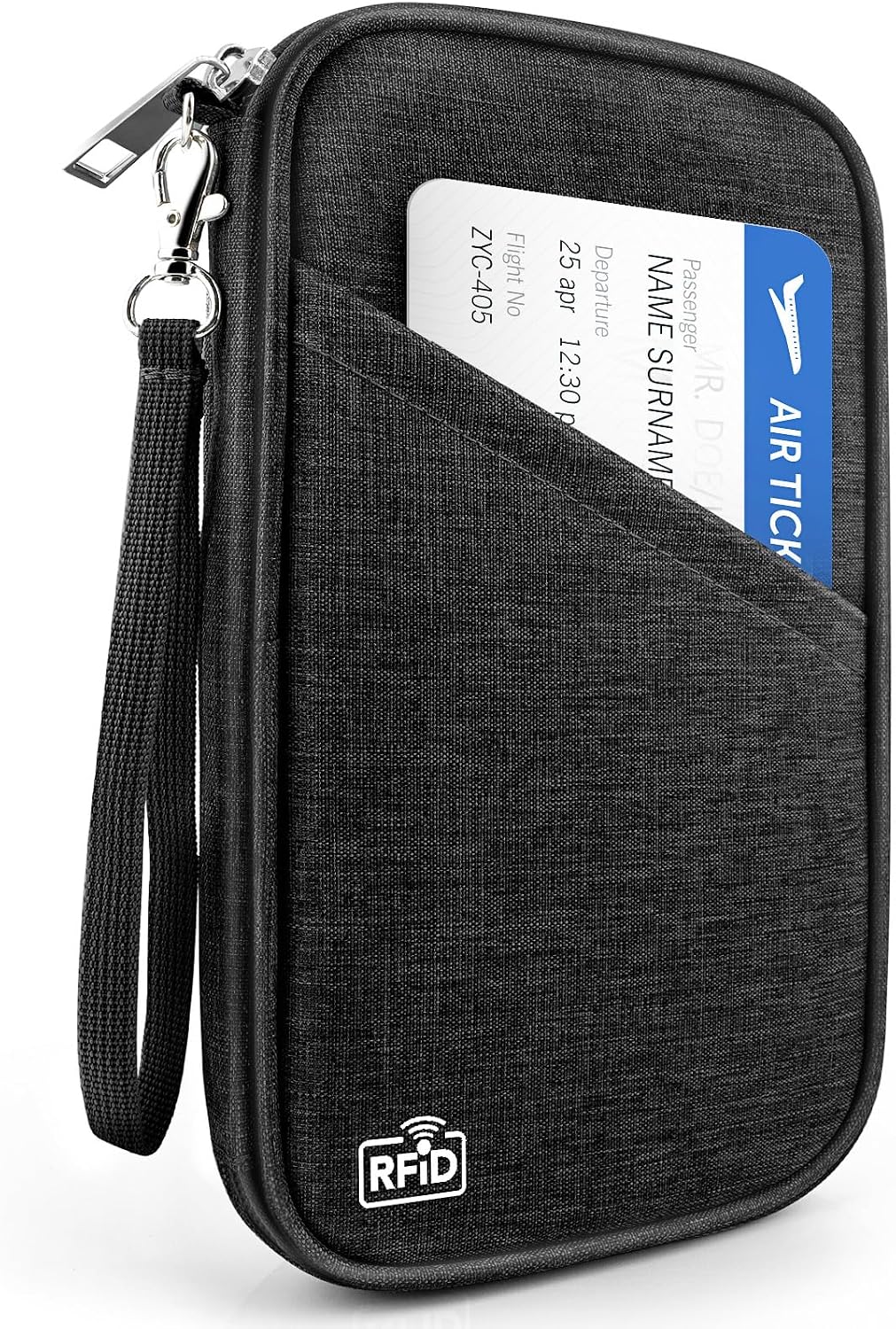 Cartera de pasaporte para familia con RFID, organizador de document...