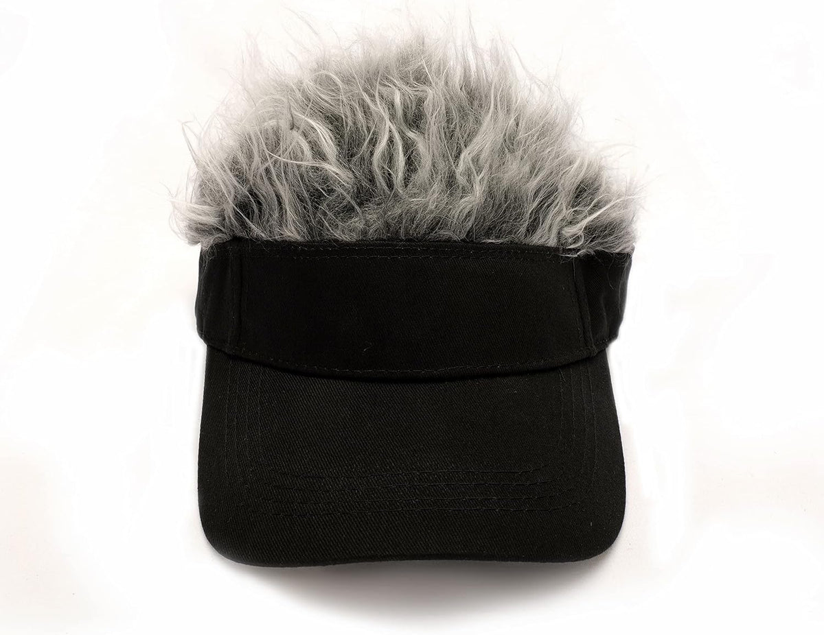 Gorra con visera para hombre con cabello falso, gorra con cabello p...
