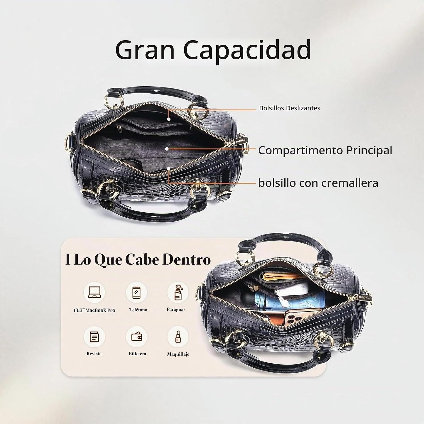 FEIMINA Monederos de cuero genuino para mujer, bolsos de diseñador...