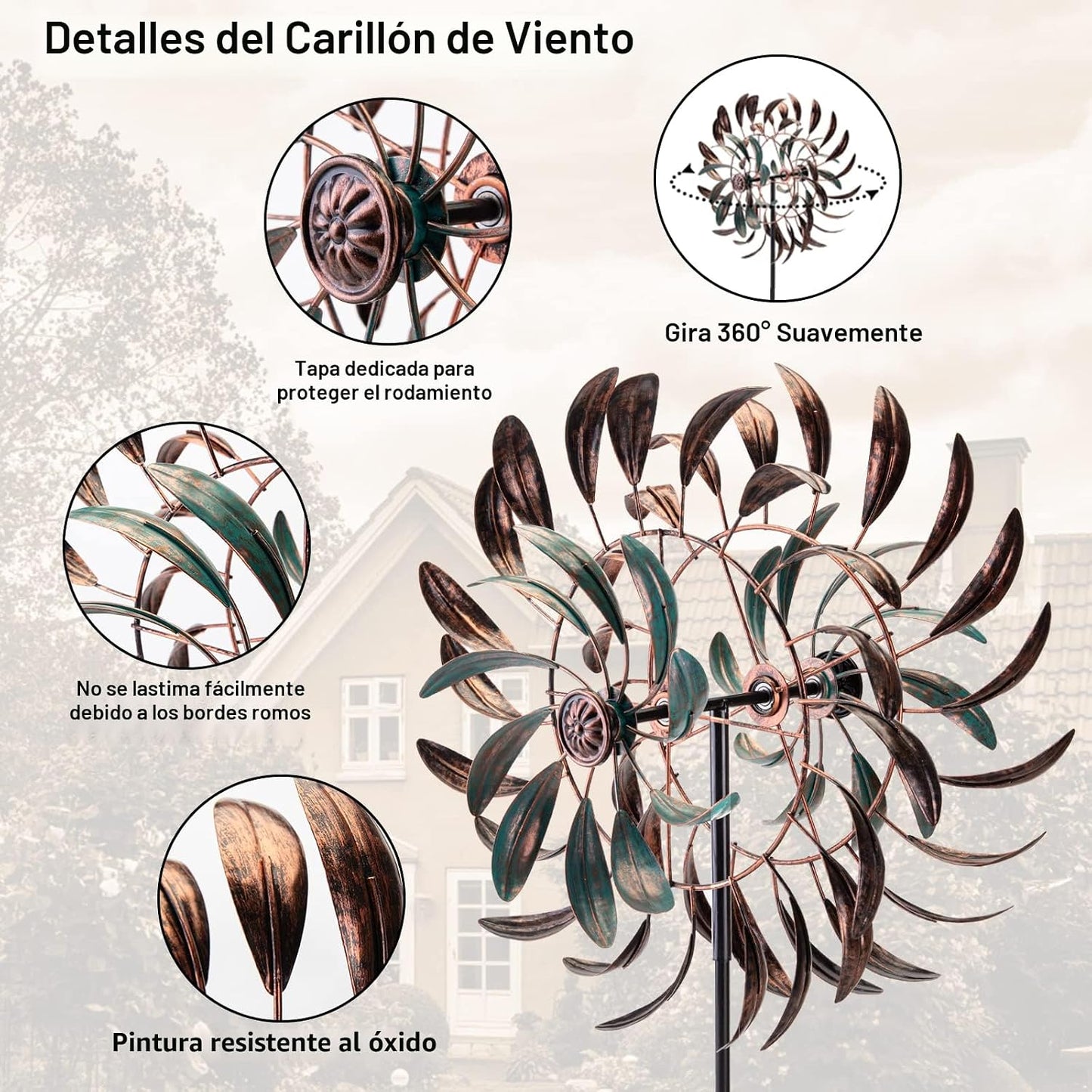 Stargarden Molinillos de viento al aire libre, esculturas de viento...