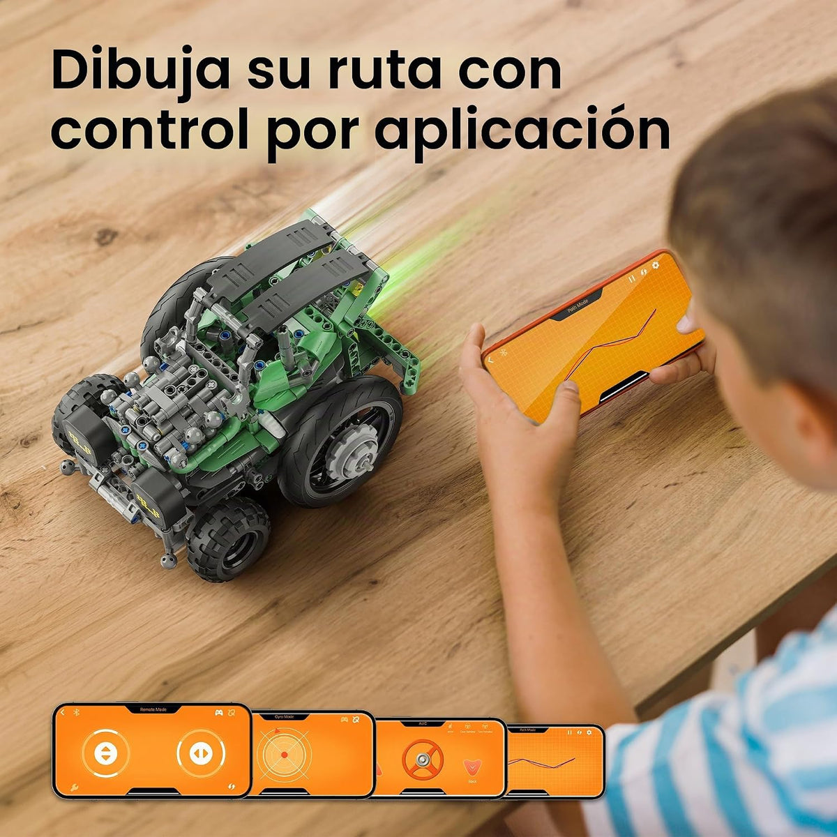 Sillbird Kit de construcción de automóviles robot con control remot...