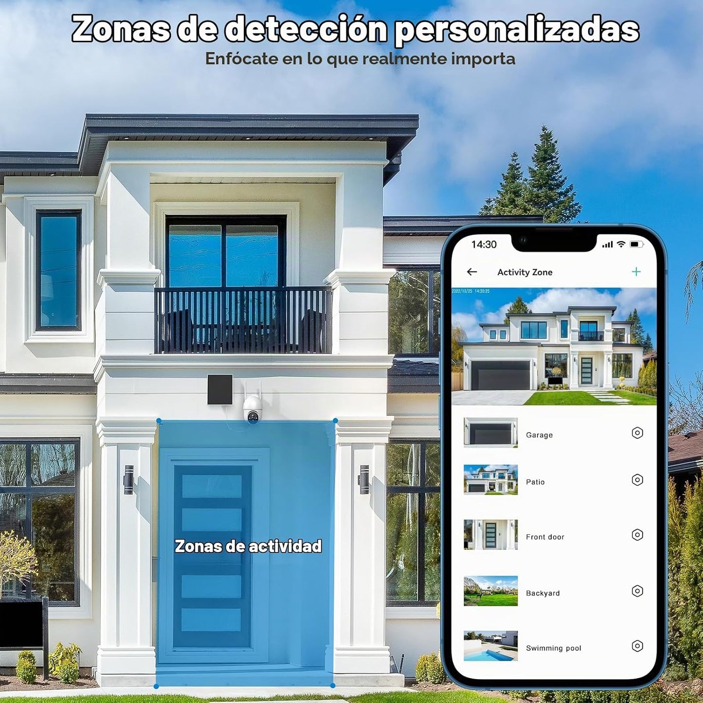 Poyasilon Cámaras de seguridad solar inalámbricas para exteriores,...