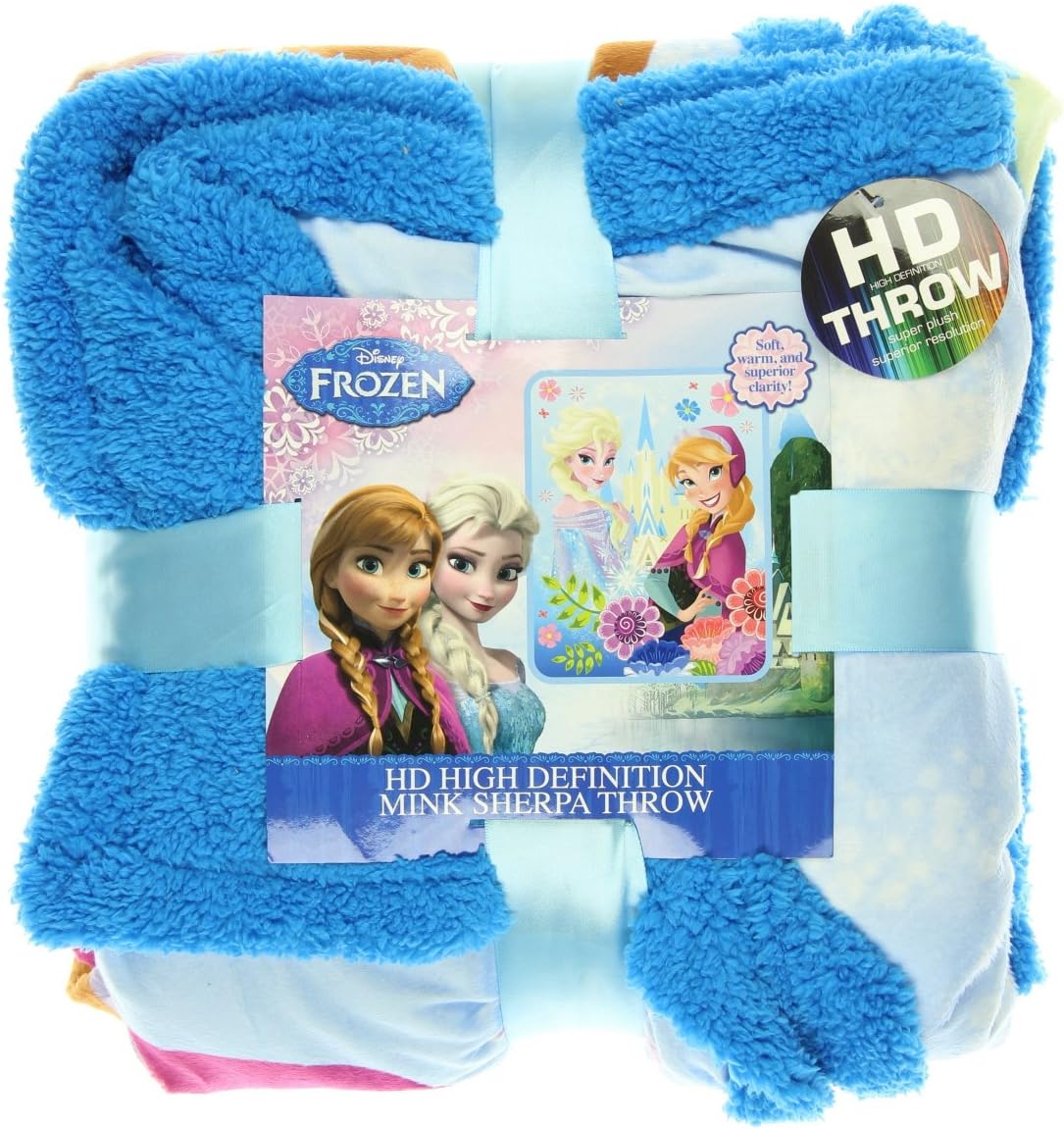 Disney Frozen, manta de micro raschel "Floral Fjord", 46 x...