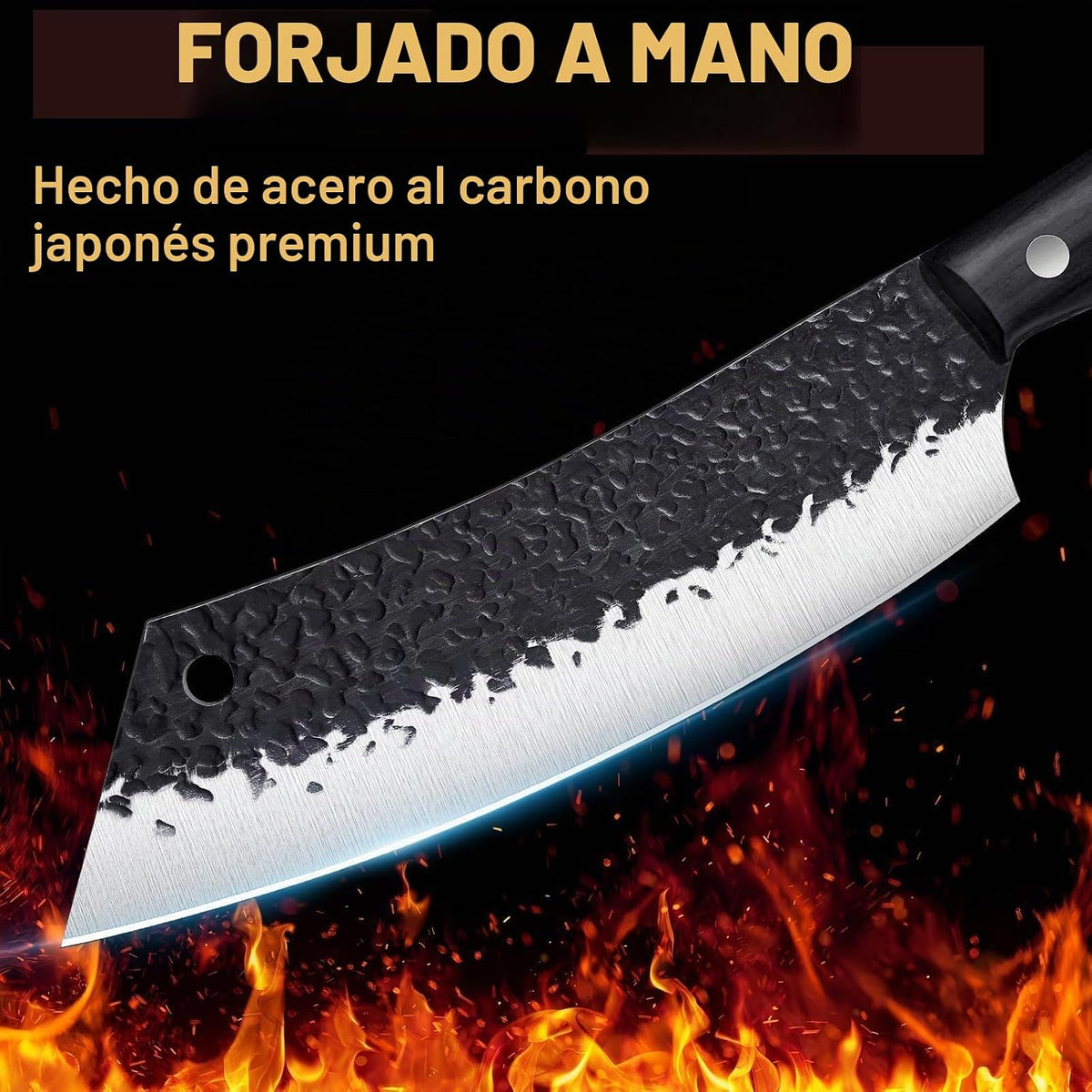 Golden Bird Juego de cuchillos de carnicero \u2013 4 piezas cuchill...
