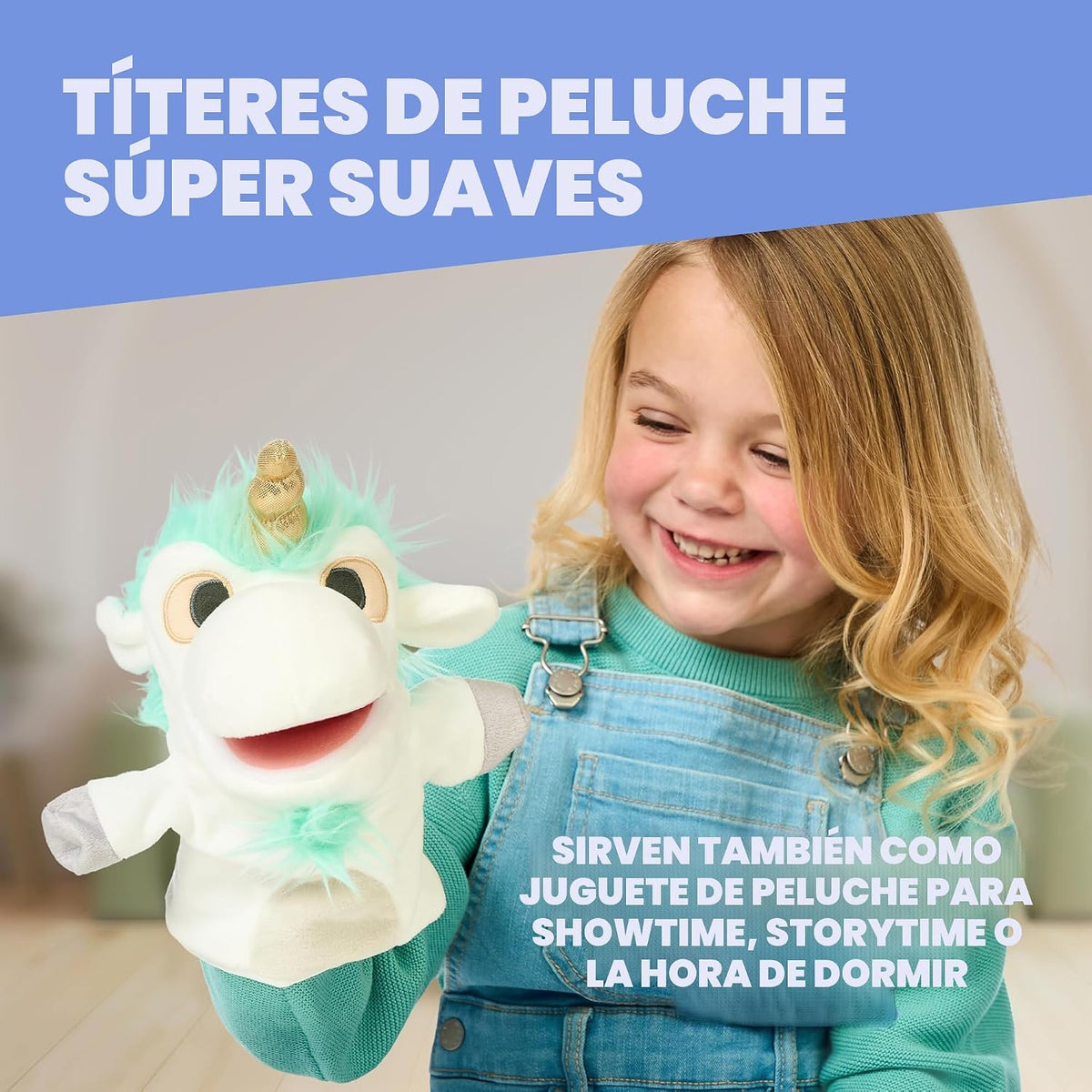 Bluey Unicorno y Bob Bilby - Pack de 2 títeres de mano de felpa \u2...
