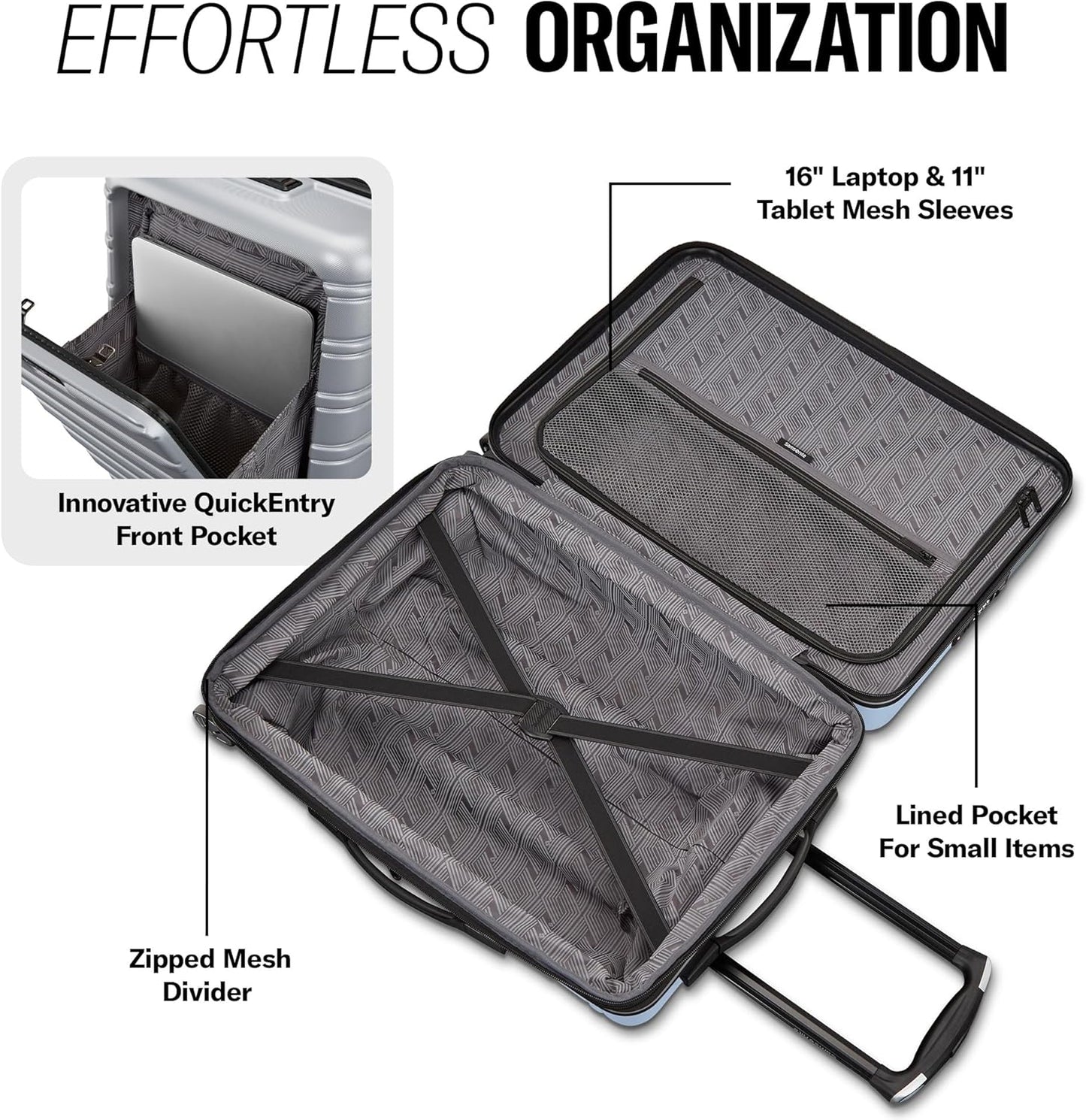 Samsonite Omni 2 - Equipaje rígido extensible con ruedas giratorias...