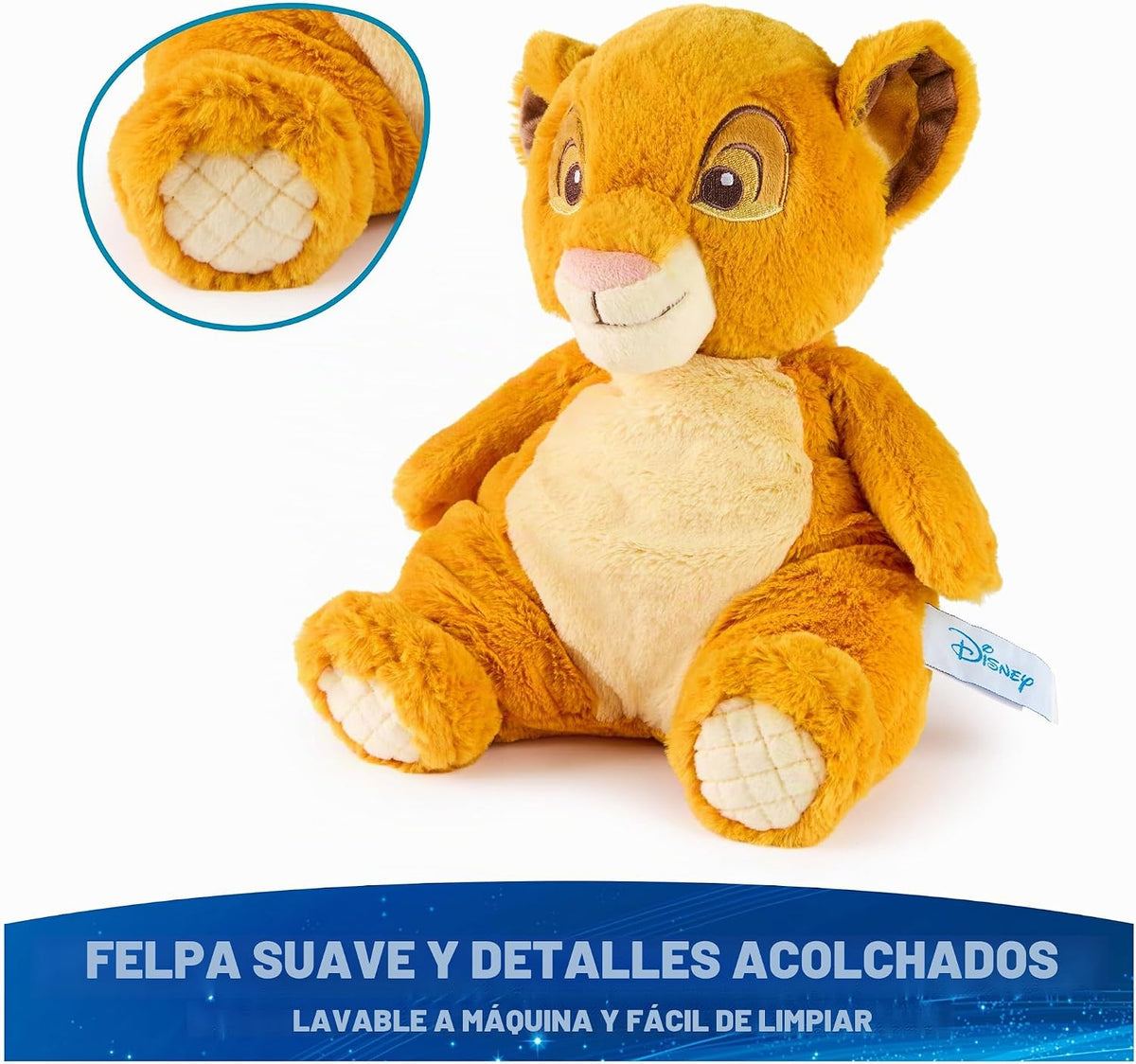 GUND Disney - Peluche oficial de Simba Oh So Snuggly, el rey león,...
