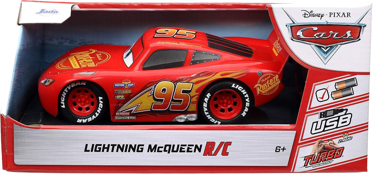 Jada Toys Pixar Cars 1:24 Lightning McQueen RC Coche de Control Rem...