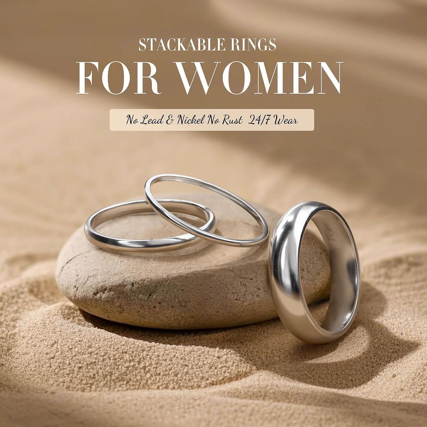 Diamday Anillos de Plata de Ley S925 para Hombre y Mujer, Anillo de...