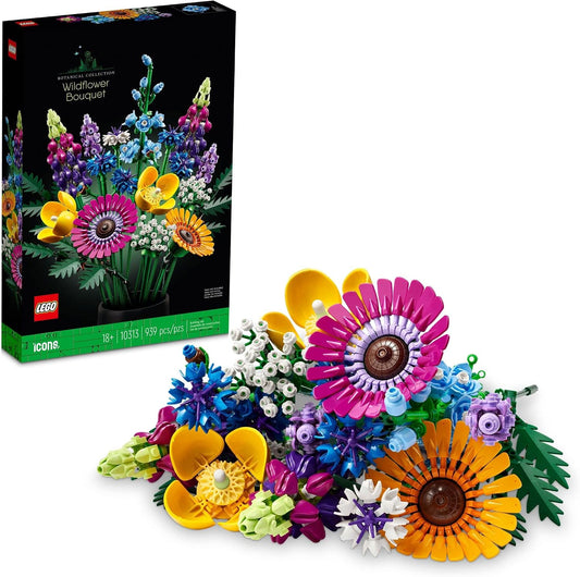 LEGO Botanicals - Ramo de flores silvestres artificiales, juego de...