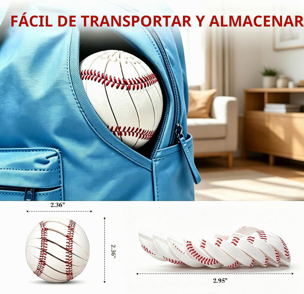 Fidget de béisbol, juguetes Fidget de béisbol, giro impreso en 3D |...