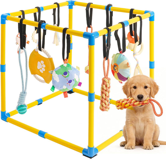 Grevigily Gimnasio de juego para cachorros para perros pequeños, 23...
