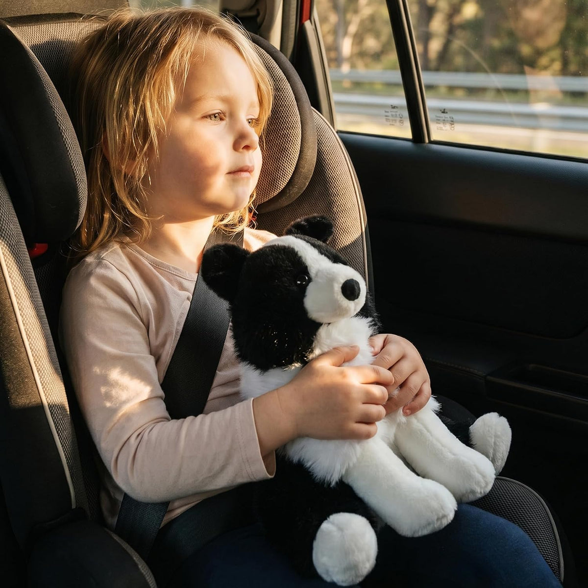 WEIGEDU Border Collie Animal de Peluche Juguete de Perro, 12 Pulgad...
