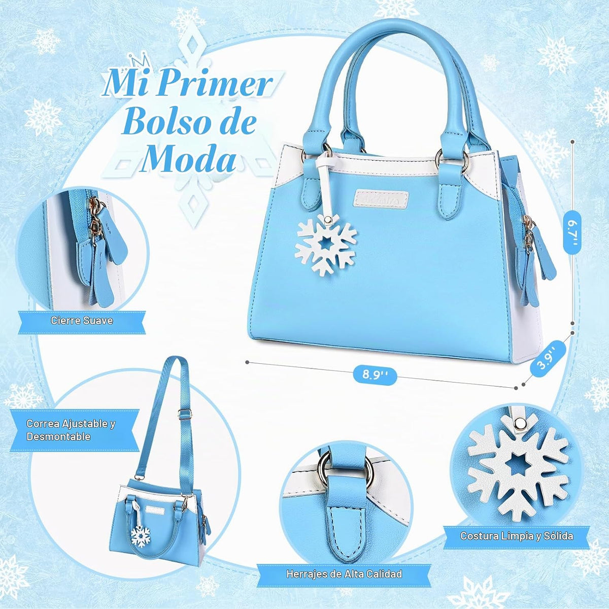 Bolso de juego Shemira para niñas pequeñas, juguetes de princesa de...
