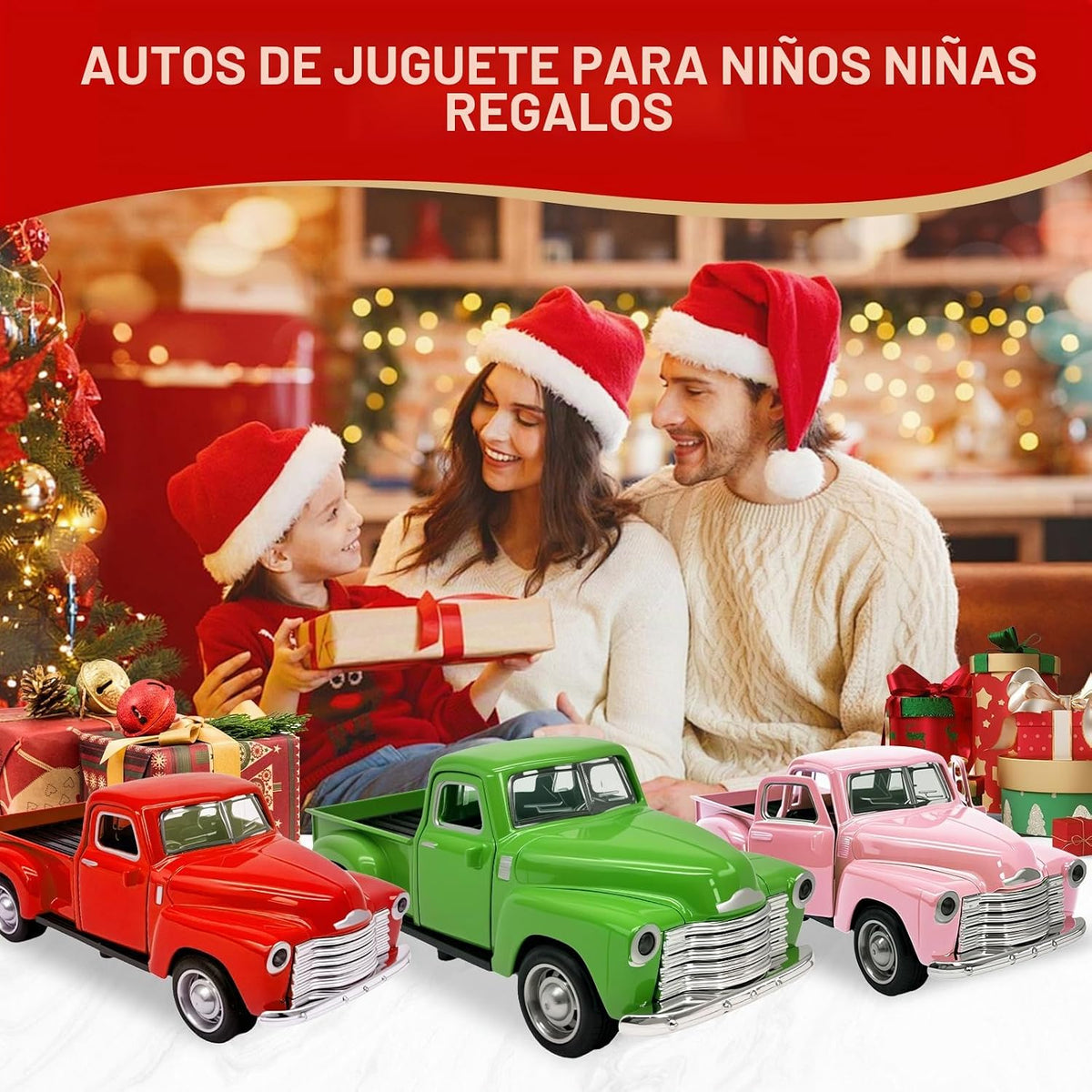 AGSIXZLAN Little Blue Truck Toy 1:32 Pull Back Cars Toy para niños...