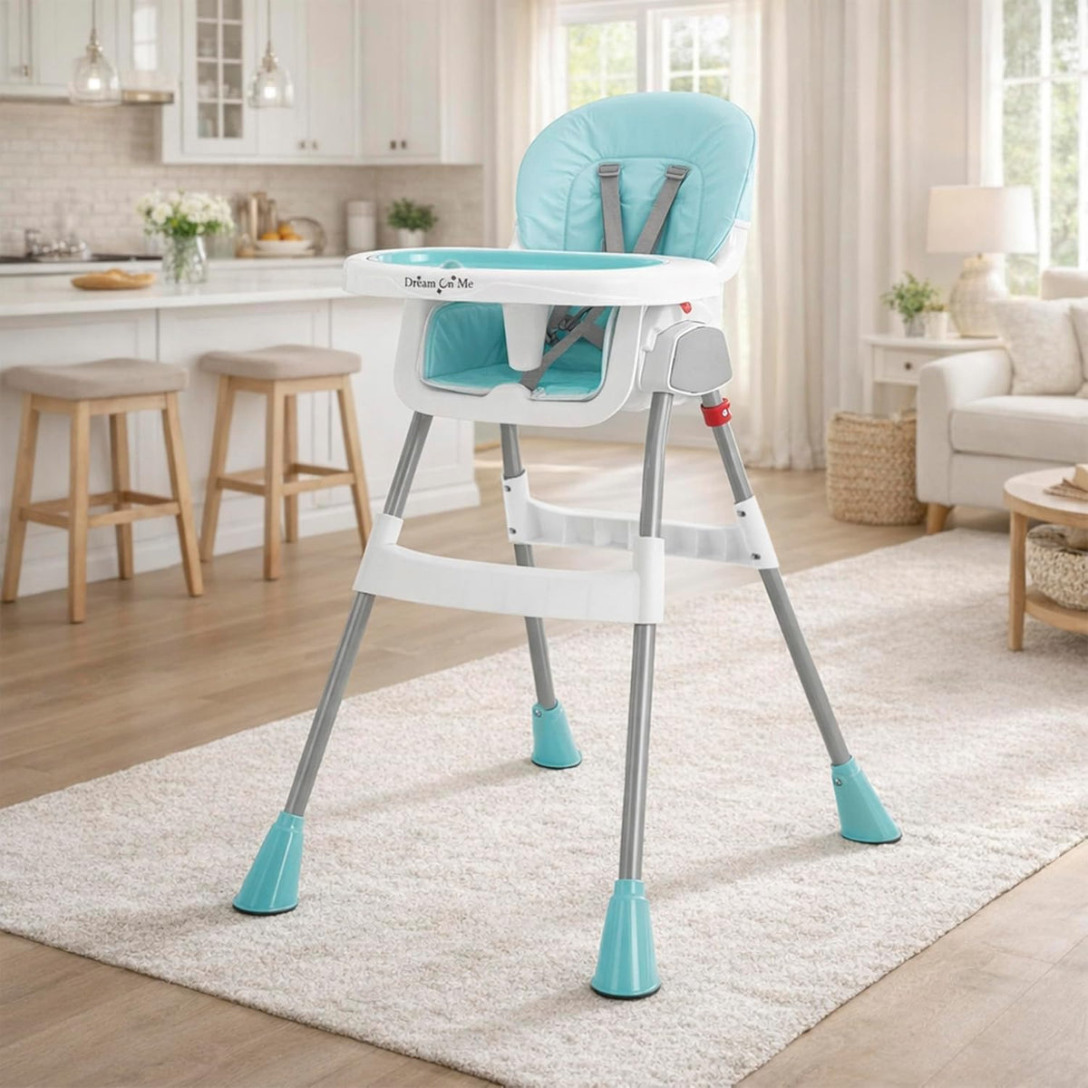 Dream On Me Silla alta portátil 2 en 1 Tabletalk, silla alta compac...