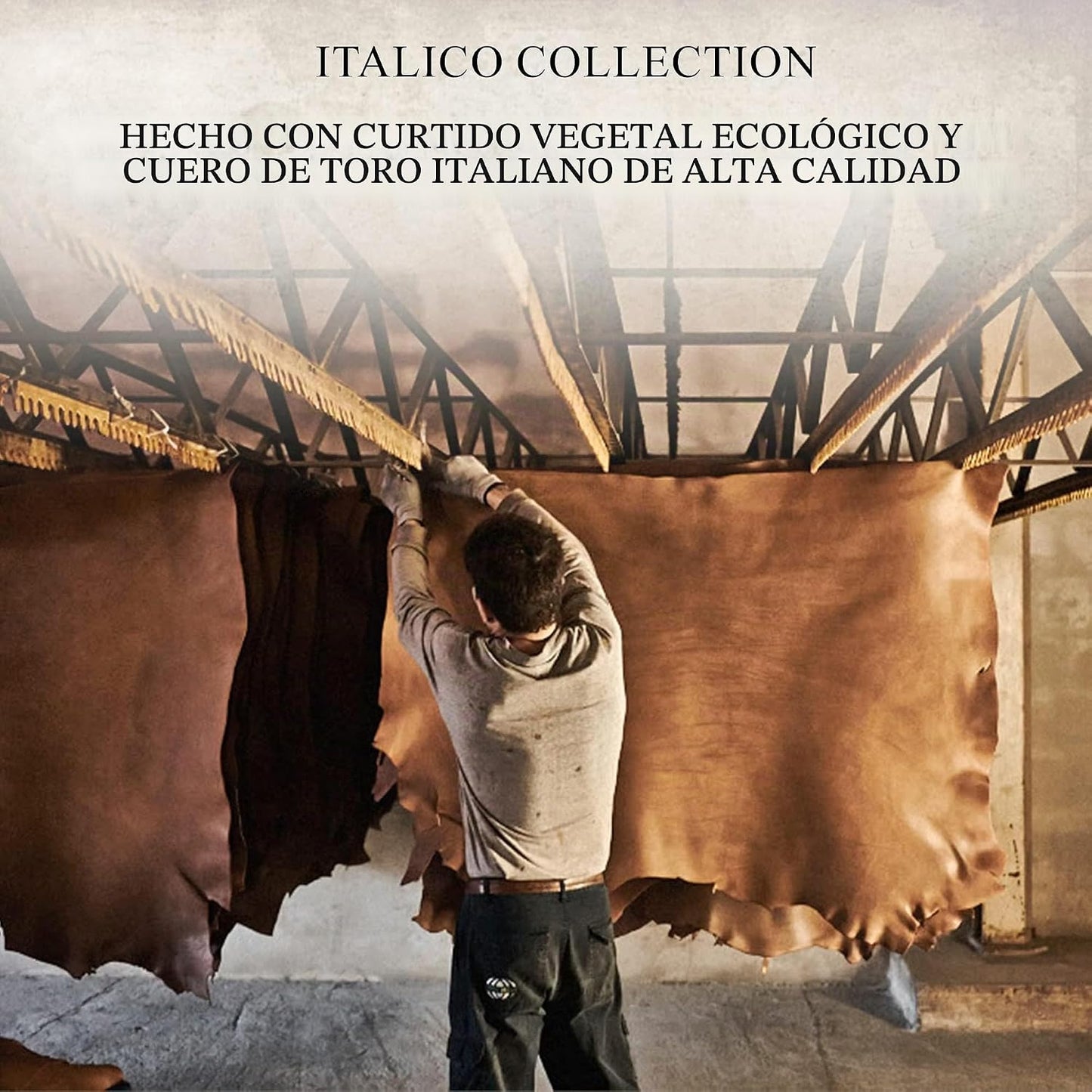 Tony Perotti Billetera plegable de cuero italiano para hombre - Car...
