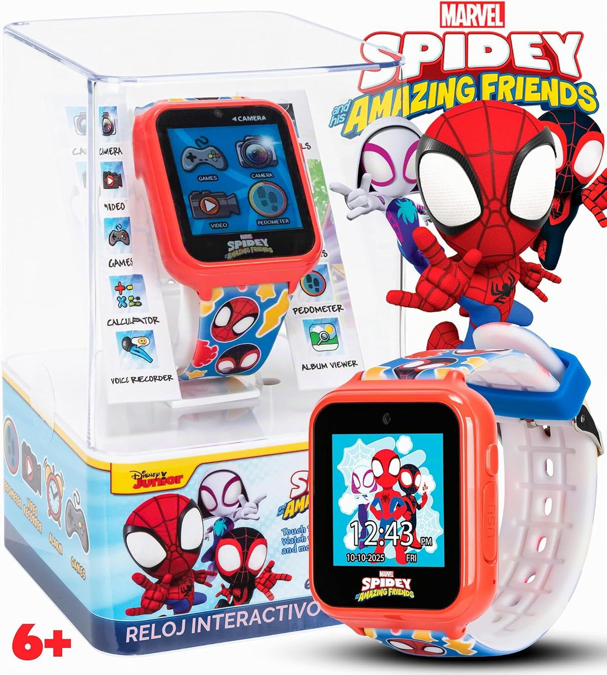 Marvel Spidey and His Amazing Friends Reloj inteligente interactivo...