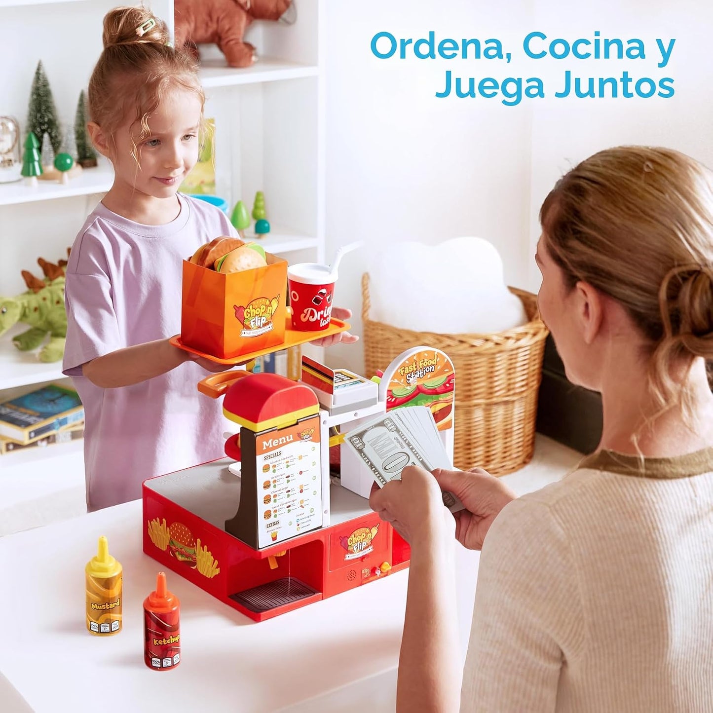 Conjunto de Comida de Juguete para Restaurante de Simulación - Jueg...