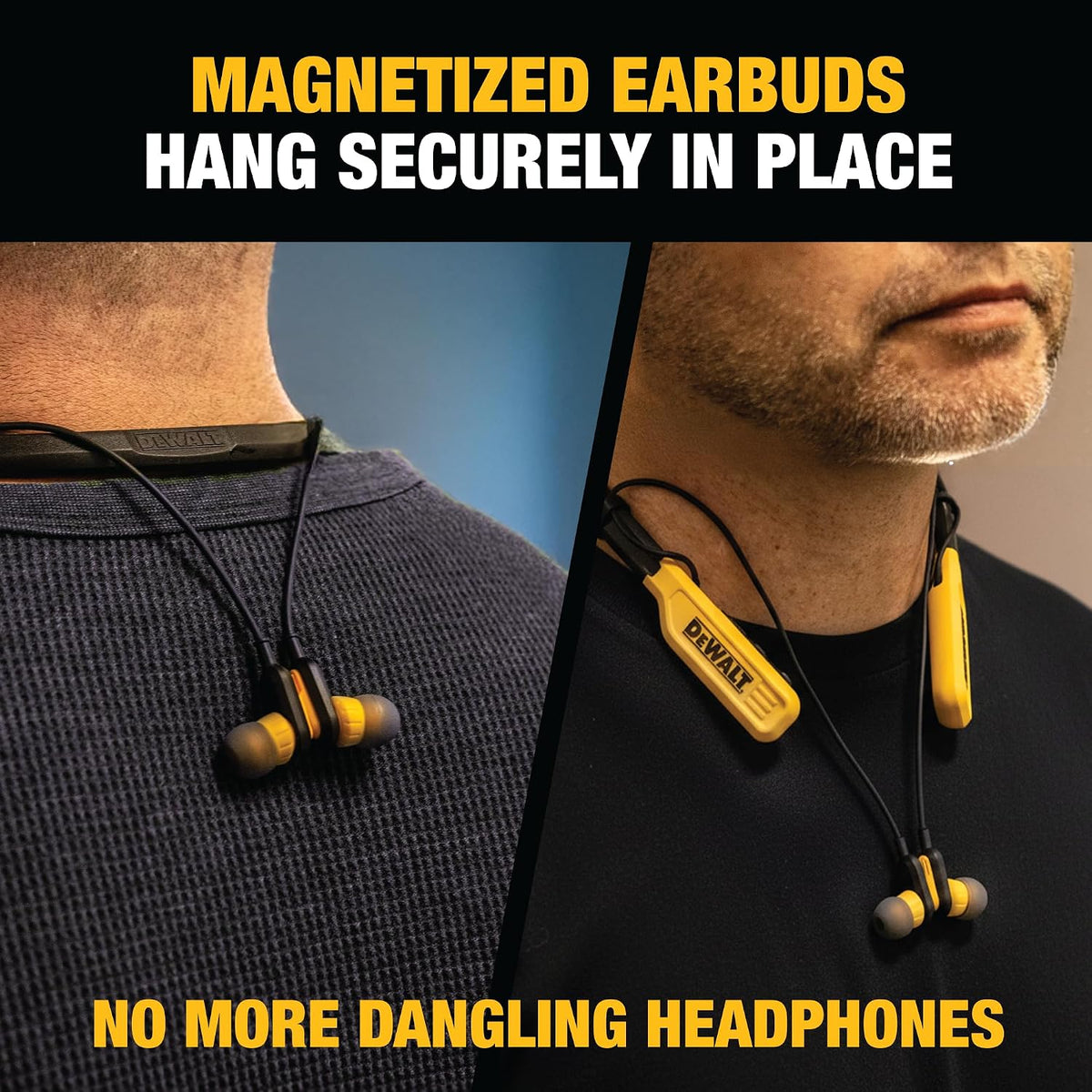 DEWALT Auriculares Bluetooth de Servicio Pesado con Banda para el C...