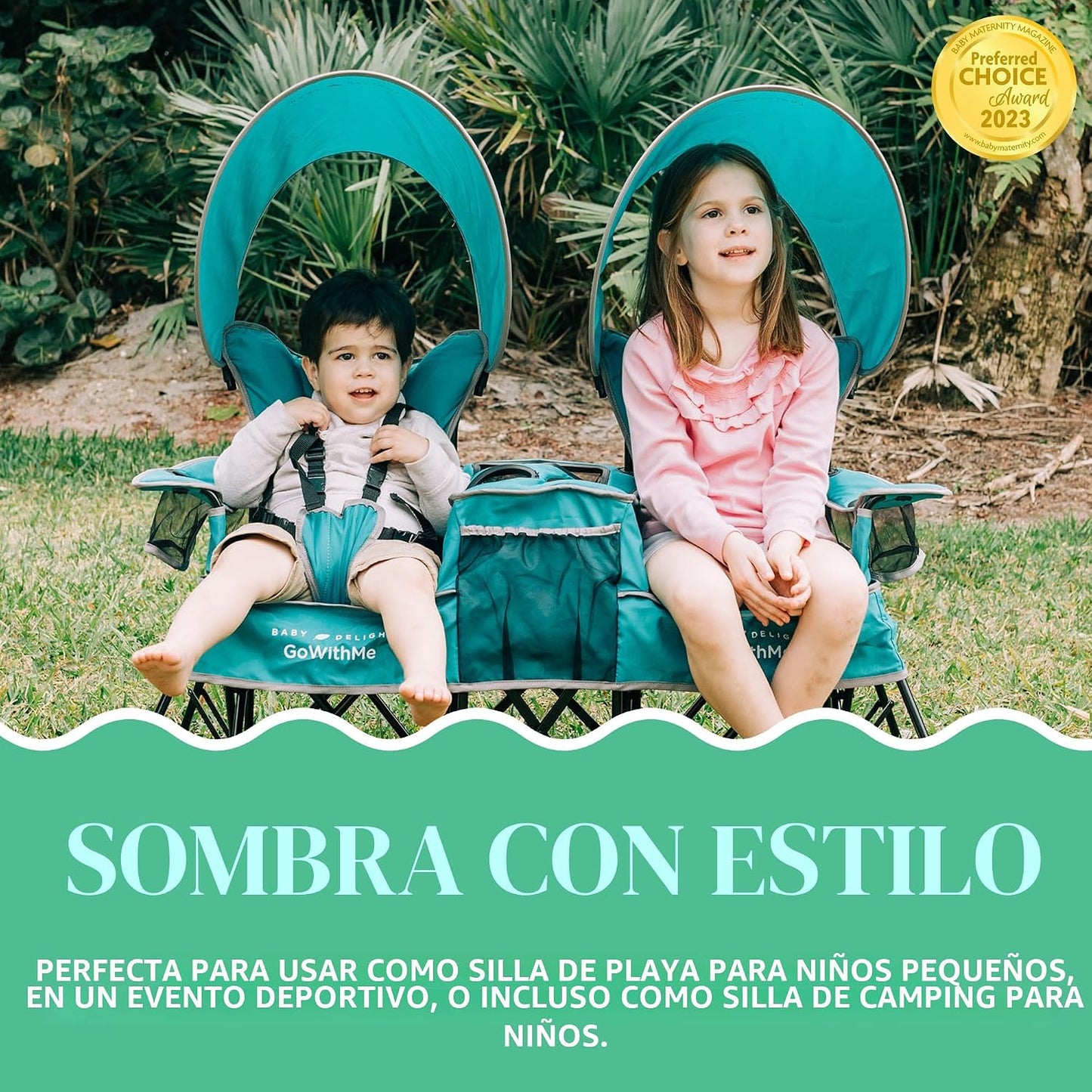 Baby Delight Go with Me Duo Deluxe - Silla portátil para niños, asi...