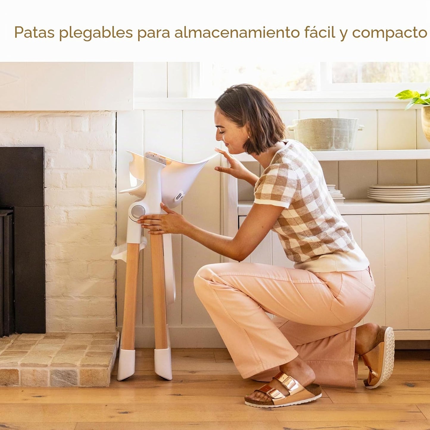 Munchkin Float - Silla alta para bebés y niños pequeños, plegable p...