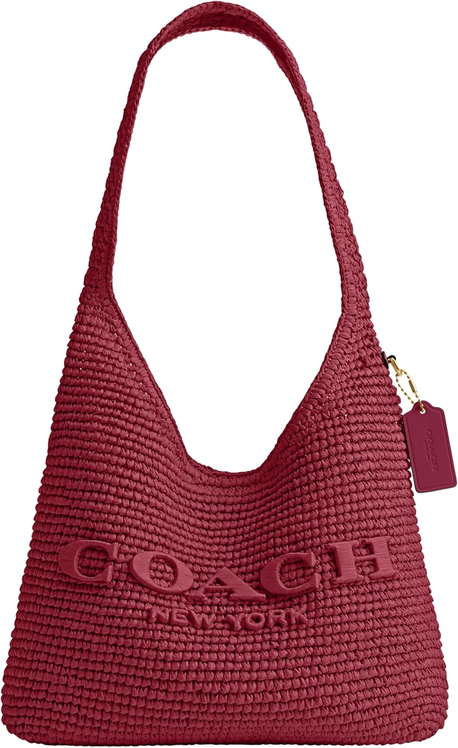 COACH Bolso bandolera Brooklyn de 28 pulgadas de paja