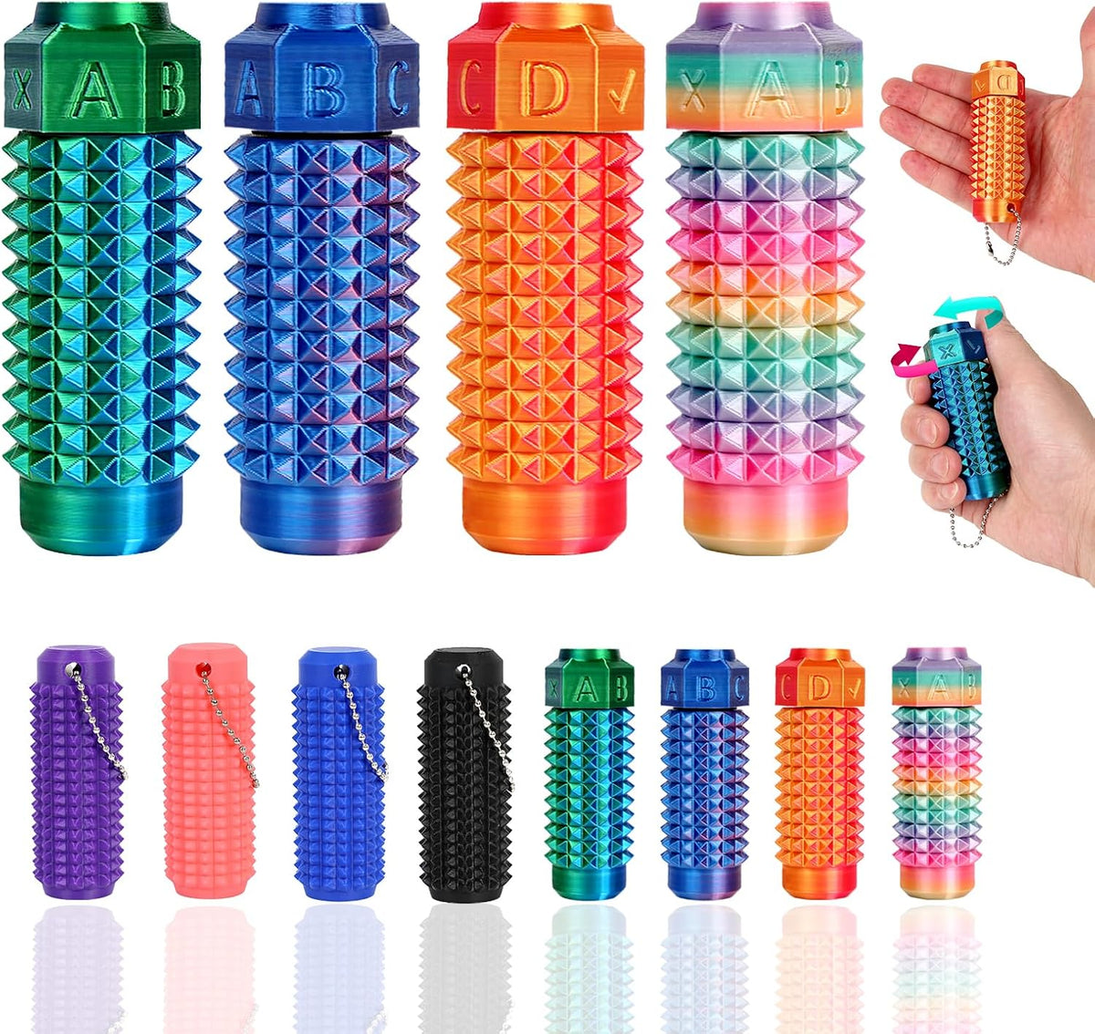 Paquete de 4 juguetes antiestrés Pain Fidget, juguetes sensoriales...