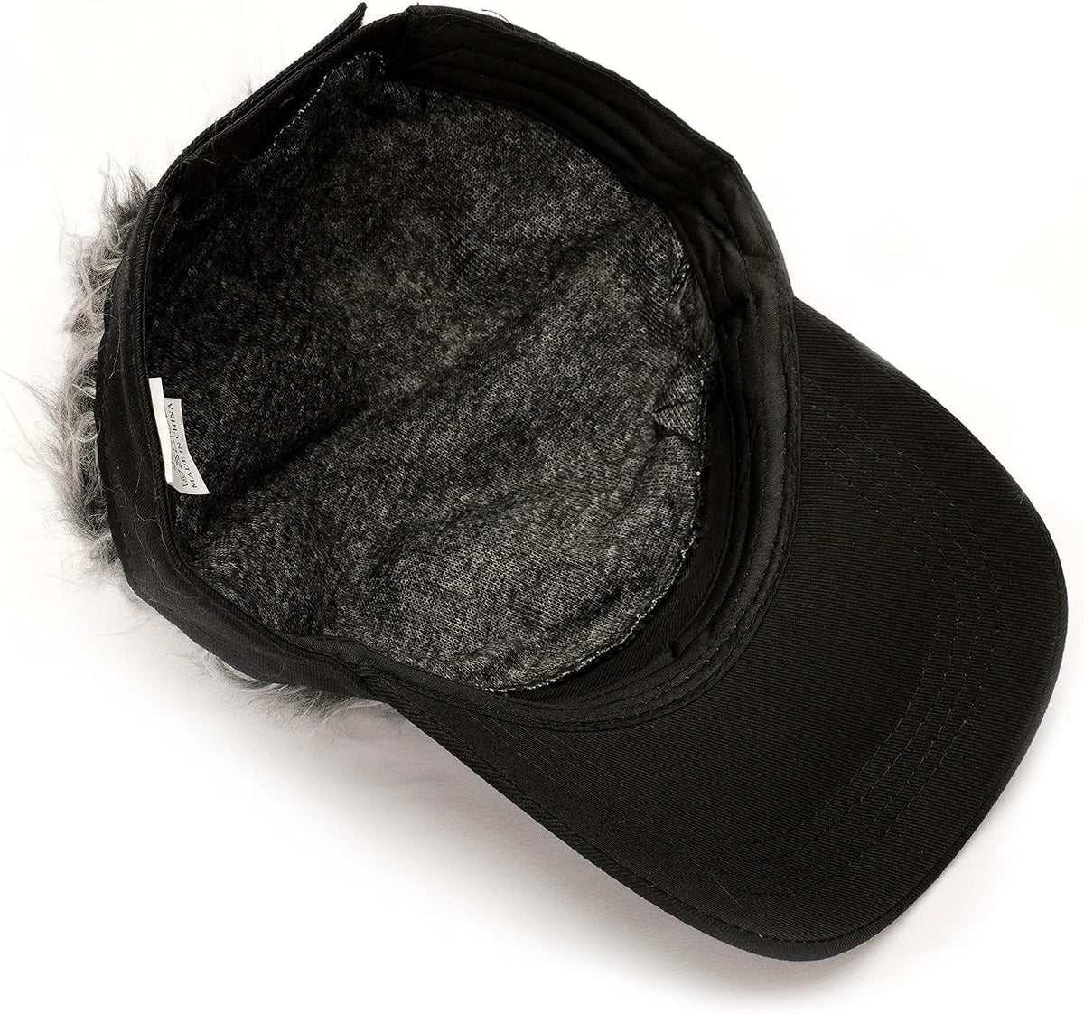 Gorra con visera para hombre con cabello falso, gorra con cabello p...